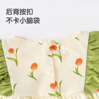 Imported 🌸 Shanyingfang Baby Girls’ Pure Cotton Two-Piece Set – Summer Short Sleeve Top & Pants_img_1