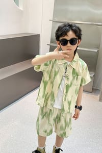 Imported 👔 Boys’ Summer Two-Piece Suit – Short-Sleeve Shirt & Pants (Korean Style)_img_1