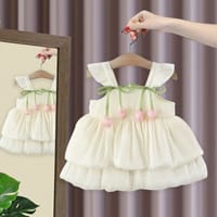 Imported 👗 Girls' Summer Princess Dress – Korean Ins Style with Slip Skirt_img_2