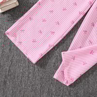 Imported 👕 Kids’ Autumn Striped Bow Shirt & Trousers Set – Long Sleeve Two-Piece Outfit_img_5