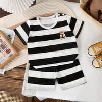 Imported 🌞 Kids’ Summer Cotton Outfit – Boys’ T-Shirt & Girls’ Shorts Set_img_5