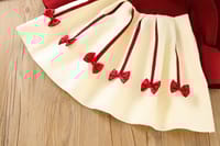 Imported ❄️ Winter Girls’ Knitted Bow Dress – Korean Style with Puff Sleeves_img_1