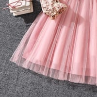 Imported 🌸 Girls’ Autumn Floral Mesh Princess Dress – Long Sleeve Collared Waist-Fit Design_img_6