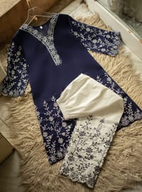 Blue Embroidered Set_img_1