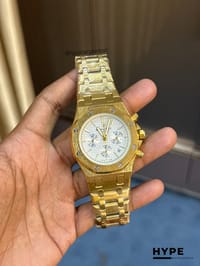 AP Quartz Chronograph Chain (Gold-White)_img_0