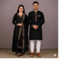 Eid Special Couple Panjabi Three Piece Combo_img_0