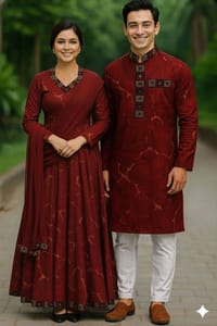 Eid Special Couple Panjabi Three Piece Combo_img_5