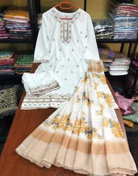 Readymade Embroidery Cotton Three Piece_img_1