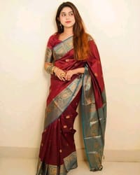 Silk Katan Saree with blause pcs_img_2