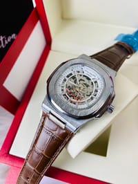 Patek Philippe Skeleton || Brown leather_img_1