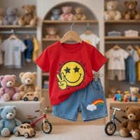 ✨Classic Comfort: Premium T-Shirt & Jeans pant Soft-StretchSet 👕✨_img_0