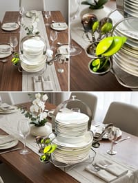 SS স্টিল ডিনার সেট স্ট্যান্ড (ডাইনিং টেবিল ওরগানাইজার)_img_2