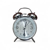 Classic Double Bell Metal Alarm Clock – Stylish Desk & Bedside Clock_img_1