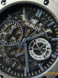 Hublot Classic Fusion Aerofusion Chronograph Titanium Sky Blue AA_img_1