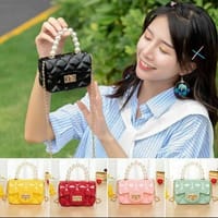 Mini Jelly Bag, Baby Pearl Handbag, Cute Mini Crossbody Baby Jelly Bag_img_0