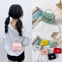 Mini Jelly Bag, Baby Pearl Handbag, Cute Mini Crossbody Baby Jelly Bag_img_2