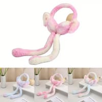 খরগোশের ডাক সহ চুলের ব্যান্ড, চলন্ত কান সহ খরগোশের টুপি সুন্দর প্লাশ খরগোশের চুলের ব্যান্ড মজার হেডব্যান্ড_img_3