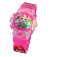 বাচ্চাদের জন্য সঙ্গীত এবং আলো সহ বার্বি স্টাইল ডিজিটাল ঘড়ি_img_1