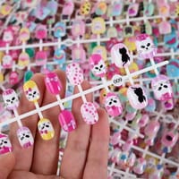 12 Strip Kids Series Cartoon Fake Nails_img_1