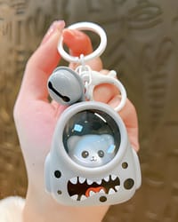 Astronaut cat book bag glowing night light keychain_img_1