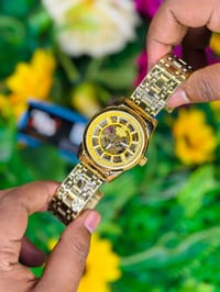 ⌚ Erix Gold Skeleton Automatic Watch_img_0