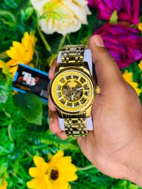⌚ Erix Gold Skeleton Automatic Watch_img_1