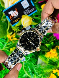 🖤 Luxury Black Dial Stainless Steel Watch_img_0