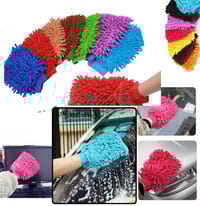 Car or Bike Wash Gloves Towel Microfiber Car or Bike Cleaning Care Detailing Tools Chenille Soft Towel For Automotives_img_0