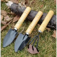 3 Pcs Garden Tools Set Large Hand Shovel Rake Fork Gardening Kit | Price in BD_img_2