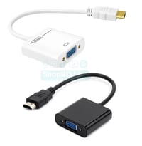 HDMI Male to VGA Female Adapter Video Cable Converter Black White_img_0