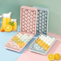 Ice Ball Tray with Lid 33 Grid Round Ice Cube Maker Cute Ice Mold | Price in BD_img_1