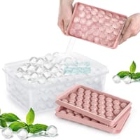 Ice Ball Tray with Lid 33 Grid Round Ice Cube Maker Cute Ice Mold | Price in BD_img_2