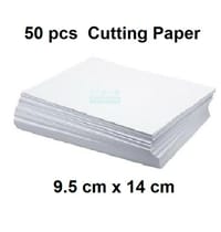 Mini Paper Pack 9.5cm x 14cm (50 Pcs) – A4 Quarter Cut Small Writing Paper | Daraz Label AWB Print_img_0