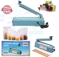 PFS‑200 Manual Heat Bag Sealer 8in Impulse Sealing Machine 210W Plastic Packaging Sealer with Adjustable Timer_img_1