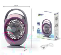 Weidasi WD-285 Rechargeable Fan with 8" inches High Speed Blade_img_0