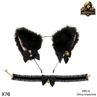 Black Cat Ear Headband with Bell Choker Set – Cute Cosplay & Kawaii Anime Accessories for Women._img_2
