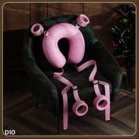 Soft Bondage Restraint Set – Neck Collar with Wrist & Ankle Cuffs, Adjustable Straps_img_0