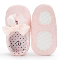 Baby Girls Bow Soft Sole Prewalker Party Shoes (0 to 12 months)_img_4