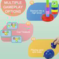 Kids 3-in-1 Colorful Ring Toss Game & Stacking Toy | Learning & Skill Development Toy for Toddlers_img_7