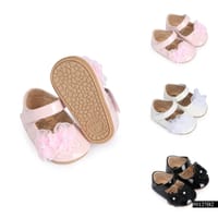 Baby Girl Floral Patent Leather Anti-Slip Sole Party Shoe (0 to 15 months)_img_0