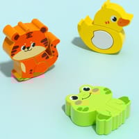 4-in-1 3D Wooden Puzzle Board for Kids – Educational Animal & Vehicle Shape Matching Toy_img_5