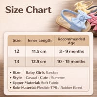 Baby Girls Bow Sandals – Soft Sole Elastic Strap Toddler Summer Sandal (3 to 15 months)_img_8