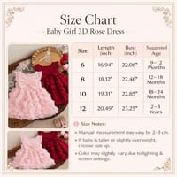 Baby Girl Flying Sleeves Elegant 3D Rose Summer Princess Dress (6 months to 3 years)_img_10
