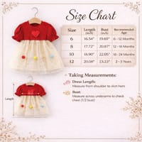Baby Girl Flying Sleeves Red Heart Tulle Summer Princess Dress (6 months to 3 years)_img_8
