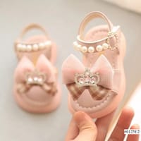Kids Girls Anti Slip Soft Toddler Princess Crown Sandals (6 months - 3 years)_img_2
