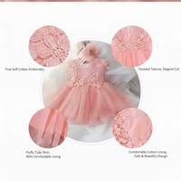 Baby Girls Soft Tulle Princess Floral Party Dress (3 to 36 months)_img_3