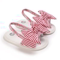 Baby Girls Bow Sandals – Soft Sole Elastic Strap Toddler Summer Sandal (3 to 15 months)_img_6