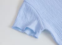 Kids Girls Boutique Textured Elegant Summer Top & Tiered Skirt Set (1 to 6 years)_img_3