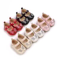 Baby Girls Butterfly Bow Soft Anti-Slip Princess Party Shoes (0 to 12 months)_img_0