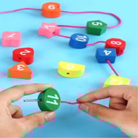 Kids Wooden Educational Clock Toy with Number Shapes - Learning Time, Shapes & Colors Montessori Toy_img_6